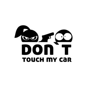 Nalepka Don't touch my car